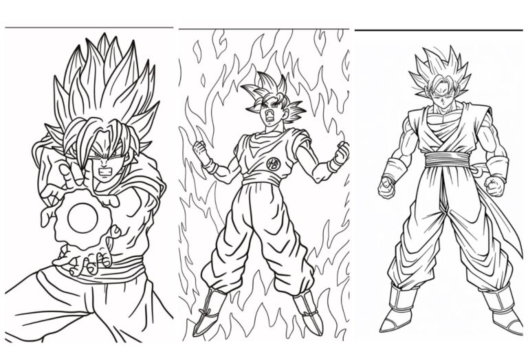 Desenhos Goku Para Colorir capa