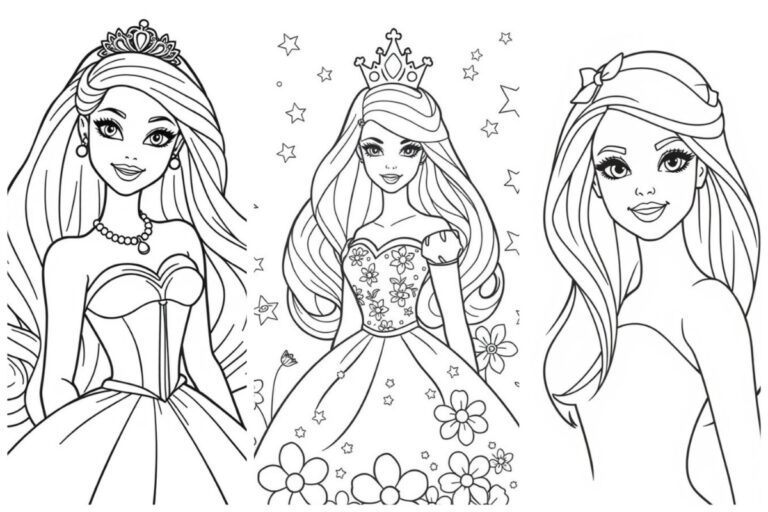 Desenhos da Barbie Para Colorir capa