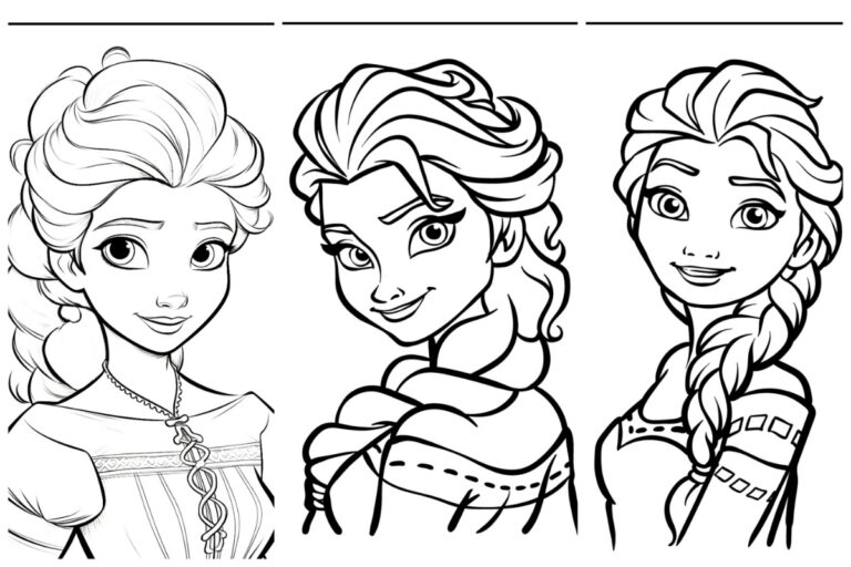 Desenhos da Frozen para Colorir e Imprimir Grátis capa