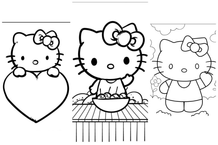 Desenhos da Hello Kitty Para Colorir e Imprimir capa