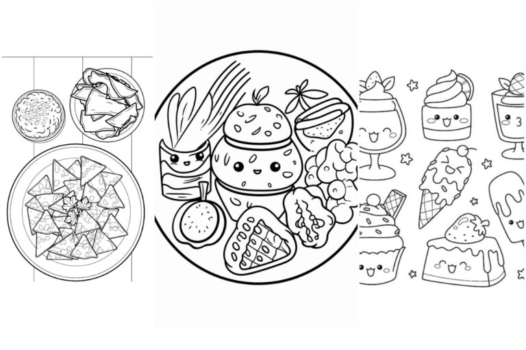 Desenhos de Comida para Colorir e Imprimir capa