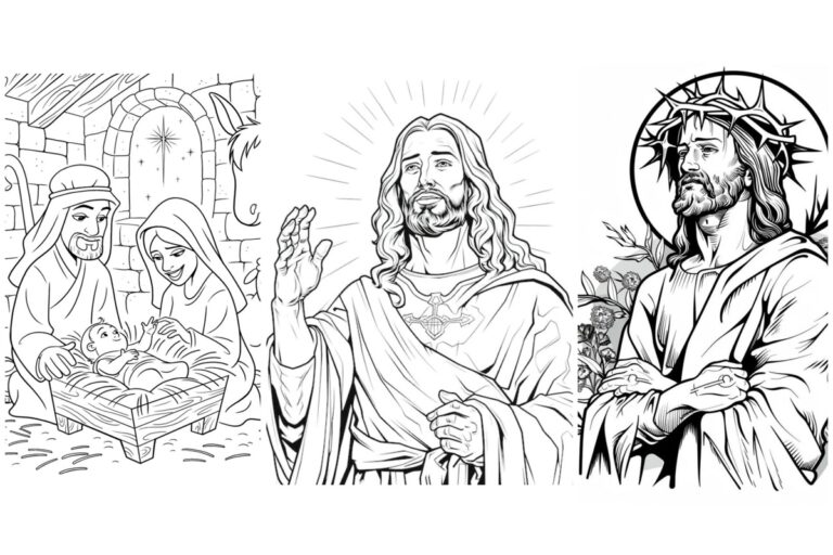 Desenhos de Jesus para Colorir e Imprimir Grátis