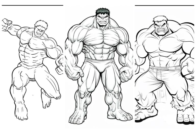 Desenhos hulk para colorir capa