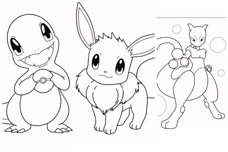 Desenhos do Pokémon Para Colorir e Imprimir Grátis capa