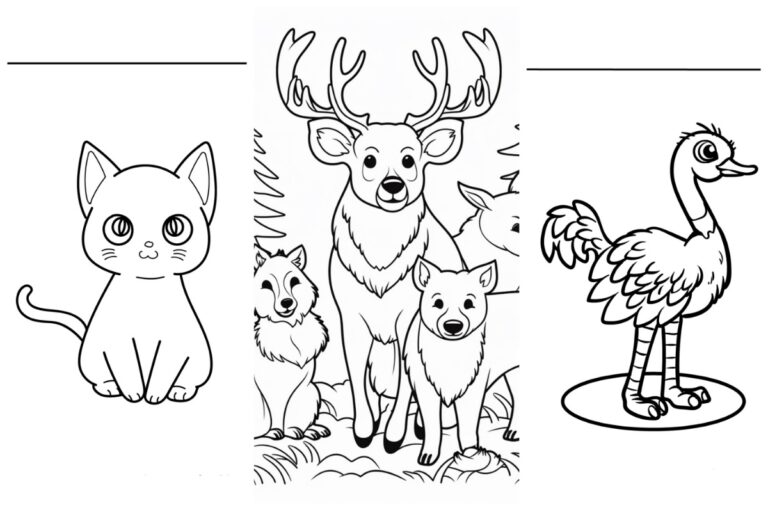 Galeria de Desenhos de Animais para Colorir capa