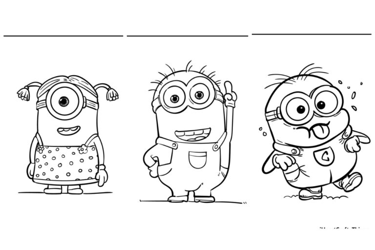 Minions Para Colorir