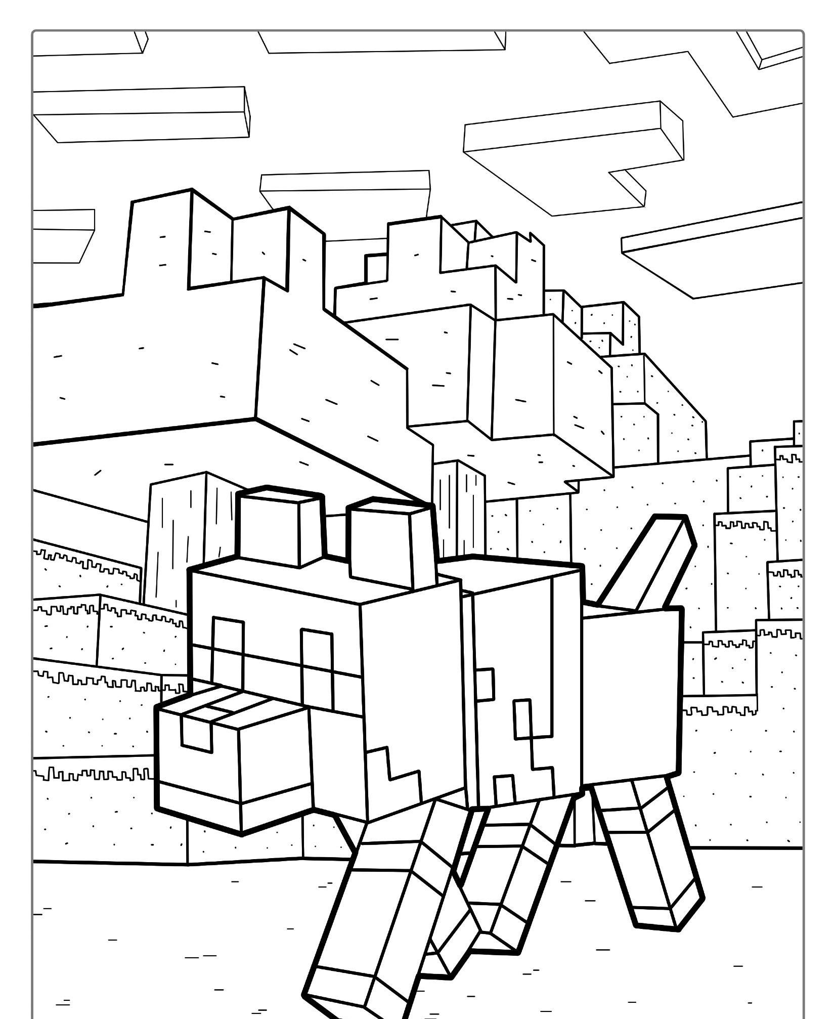 Desenho do Minecraft para Colorir