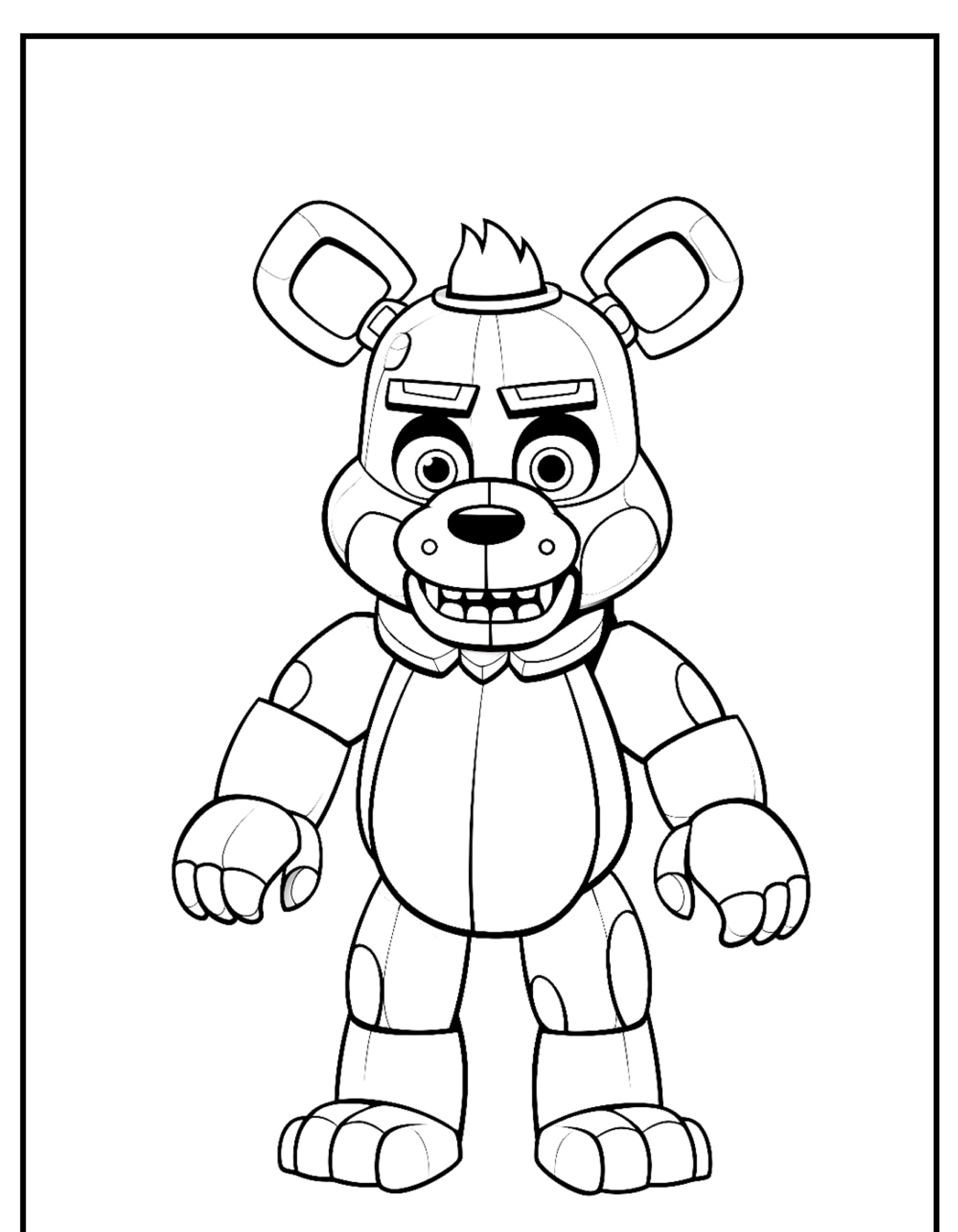 Five night at freddy para colorir