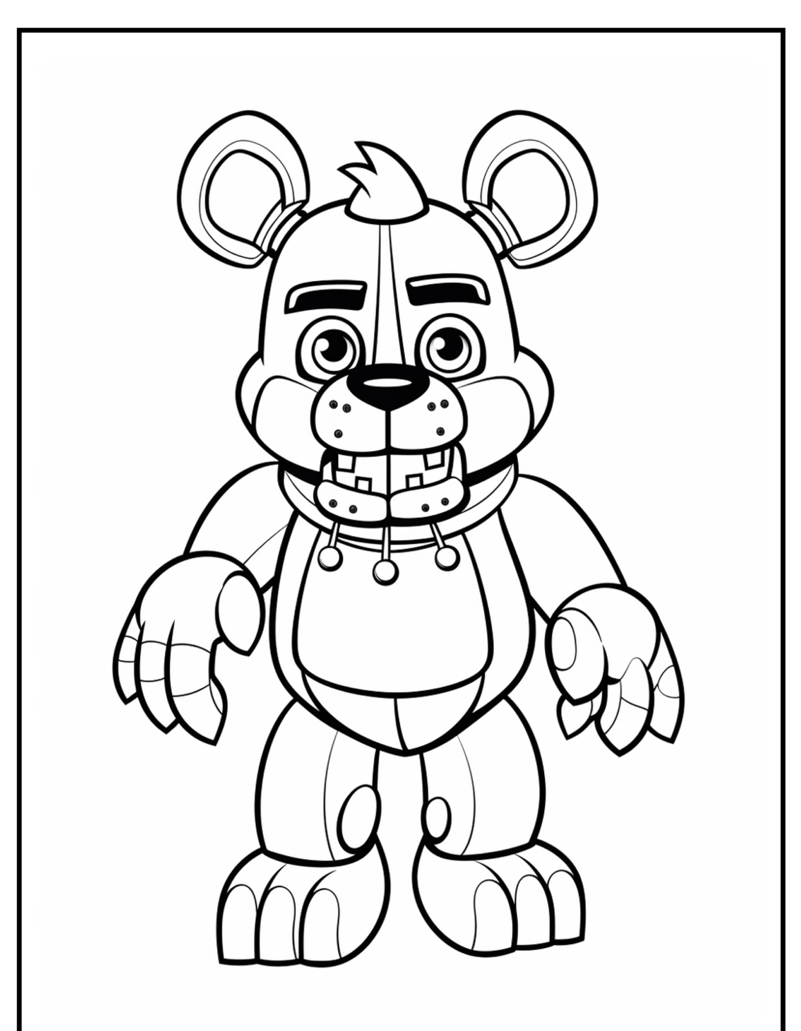 Five night at freddy para colorir