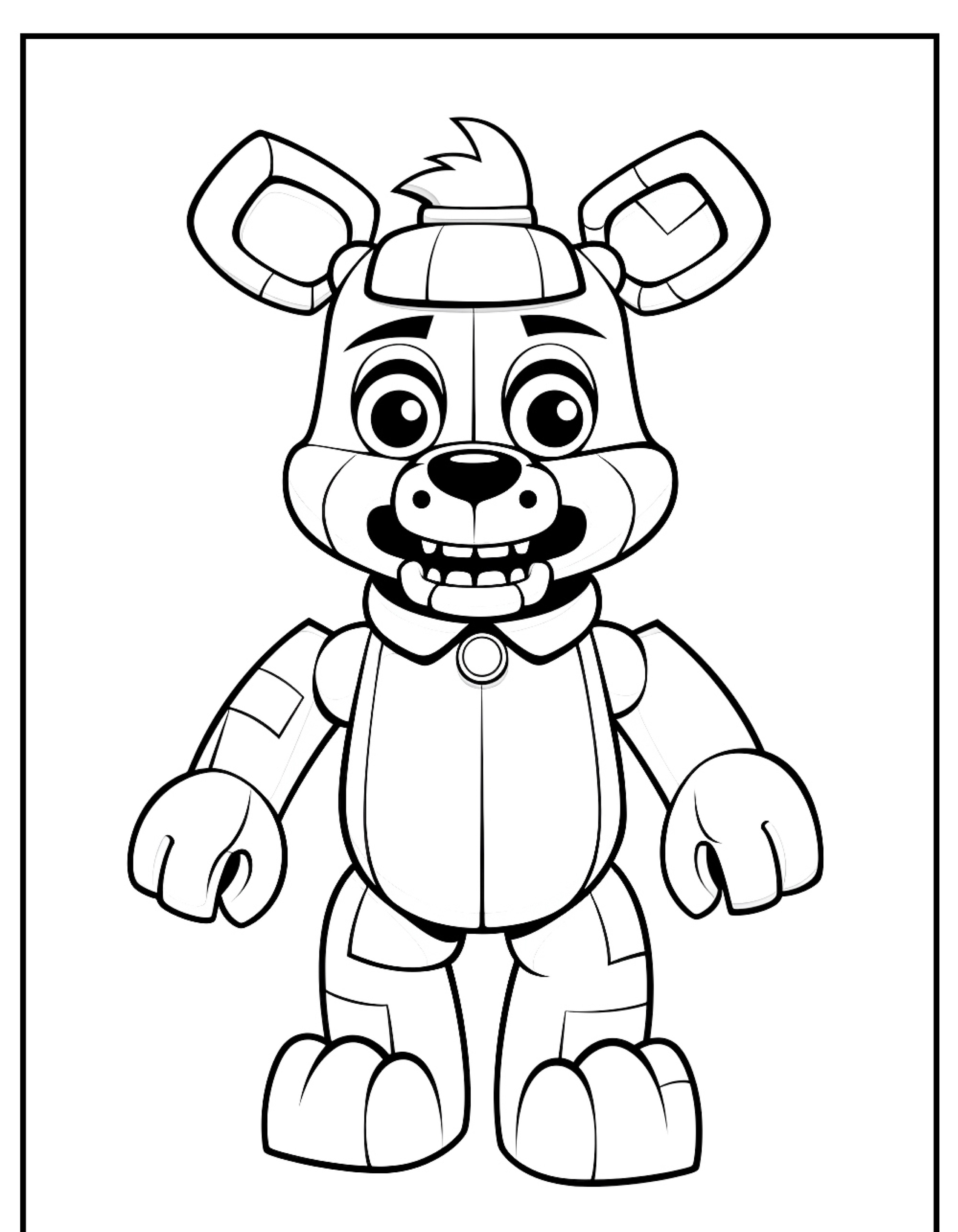 Five night at freddy para colorir