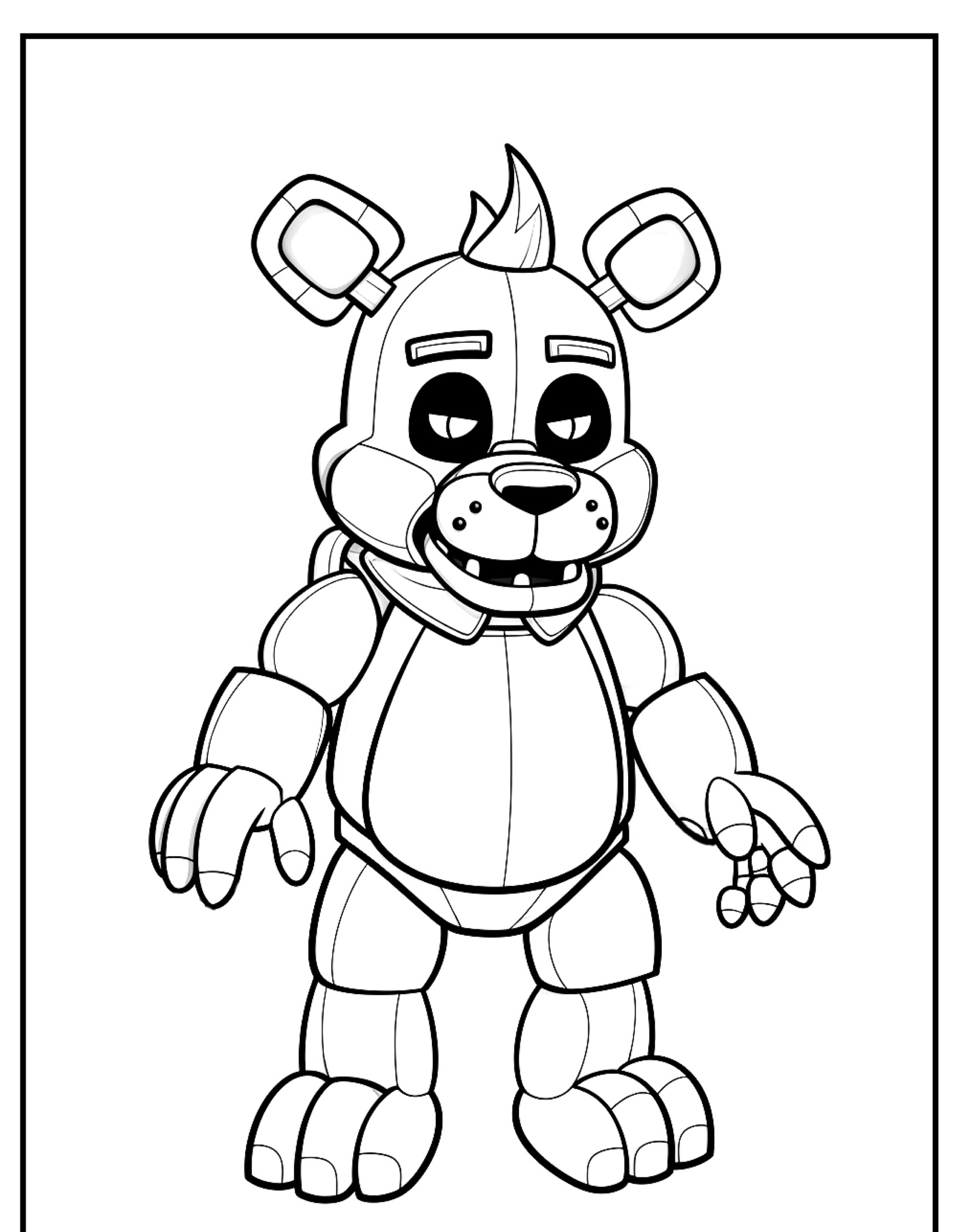 Five night at freddy para colorir