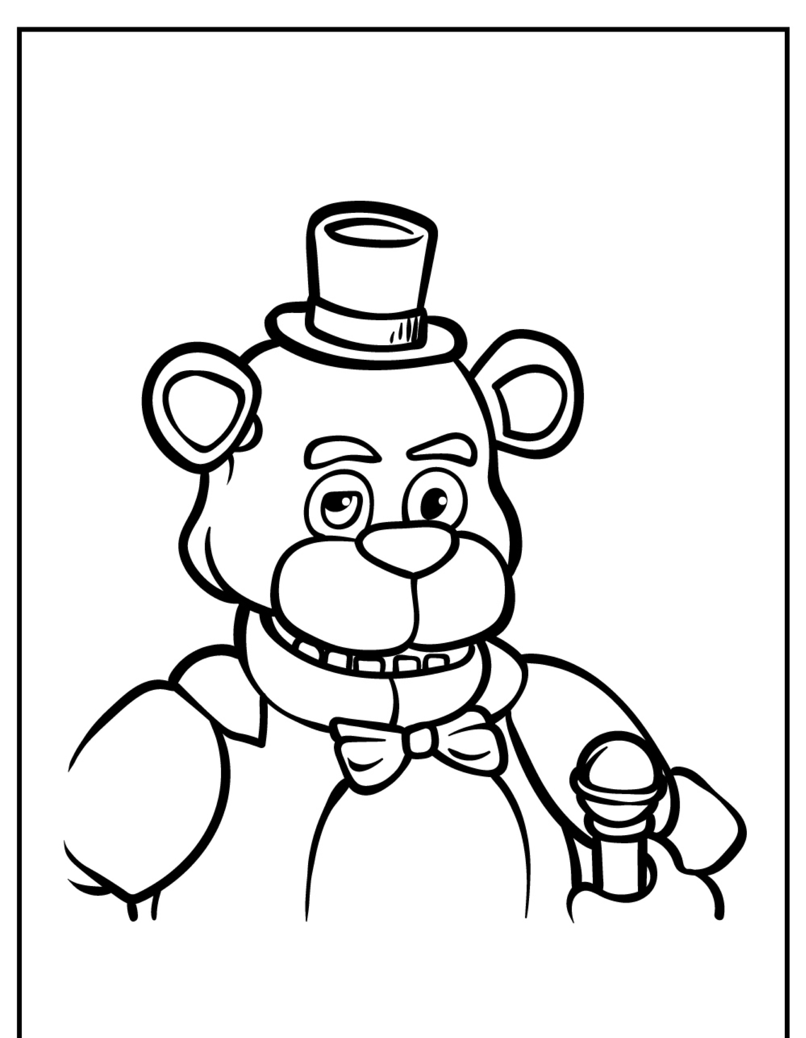 Five night at freddy para colorir