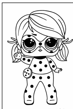 Desenhos Para Colorir Lady Bug muito fofa