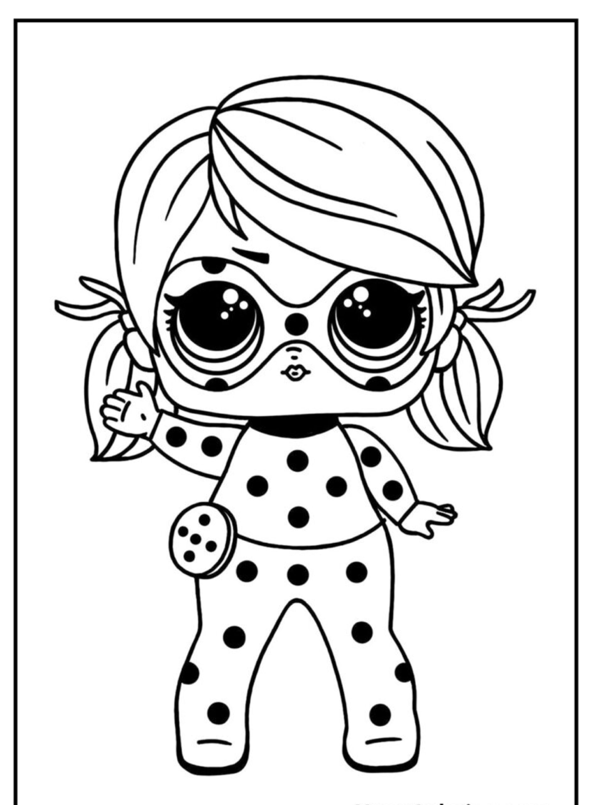 Desenhos Para Colorir Lady Bug muito fofa