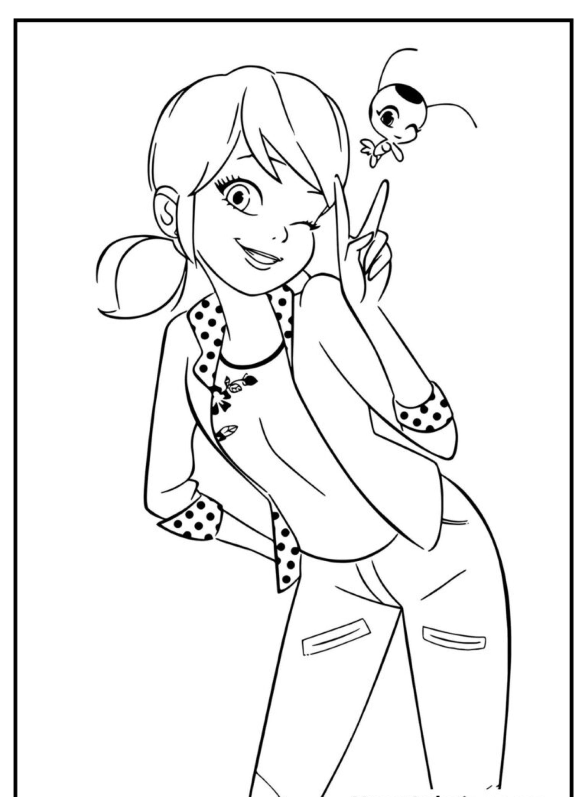 Desenhos Para Colorir Lady Bug linda