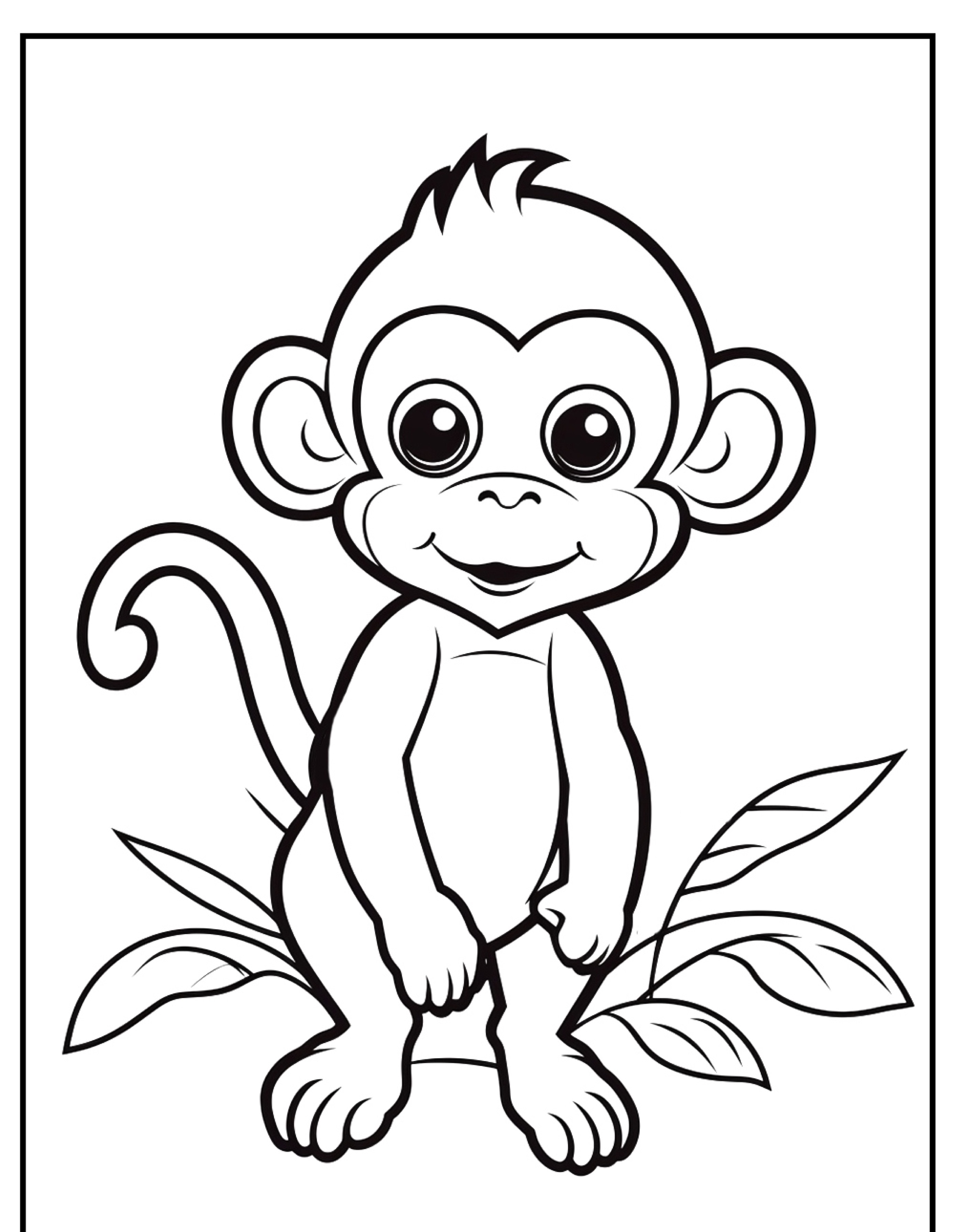 Macaco para colorir