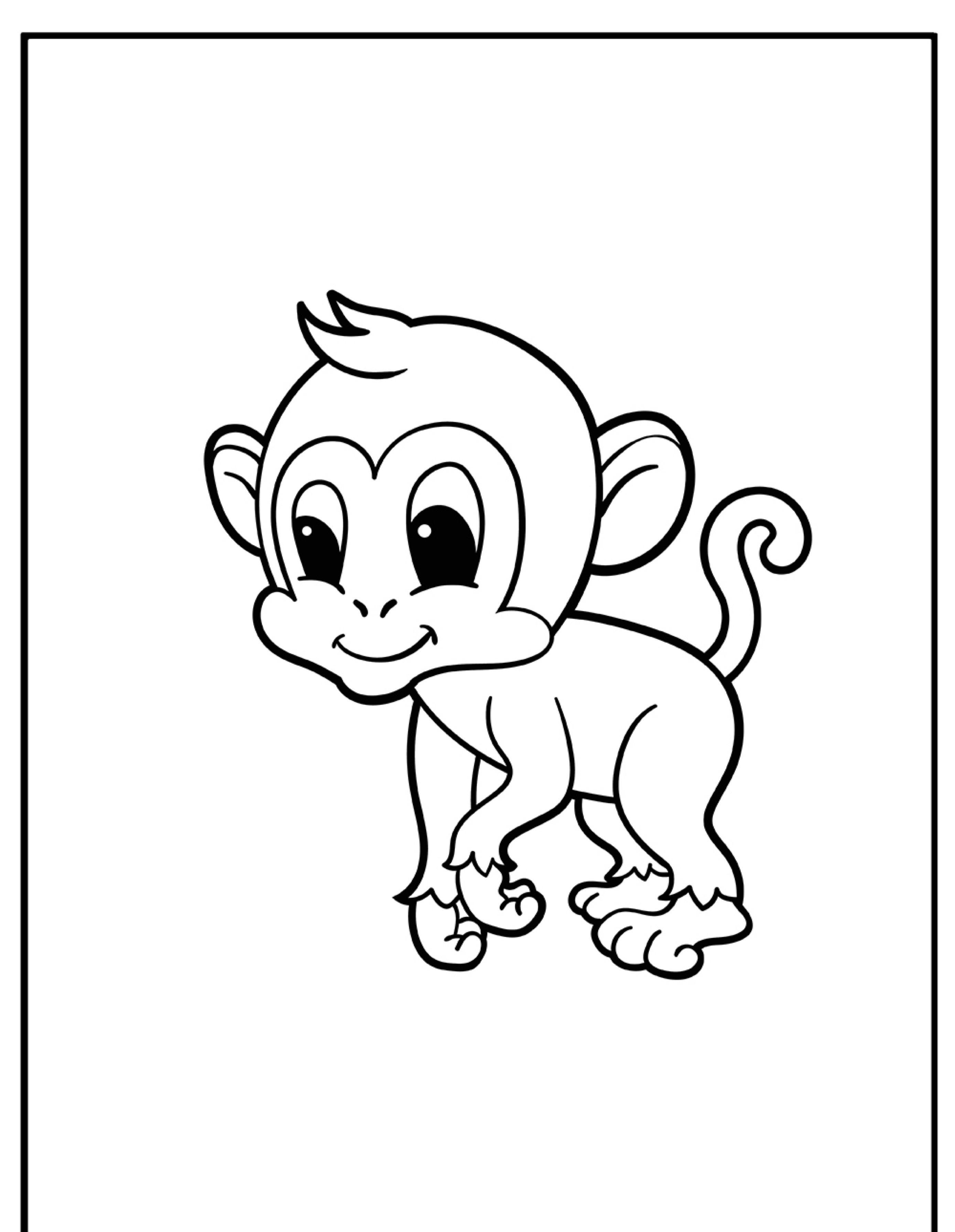 Macaco para colorir