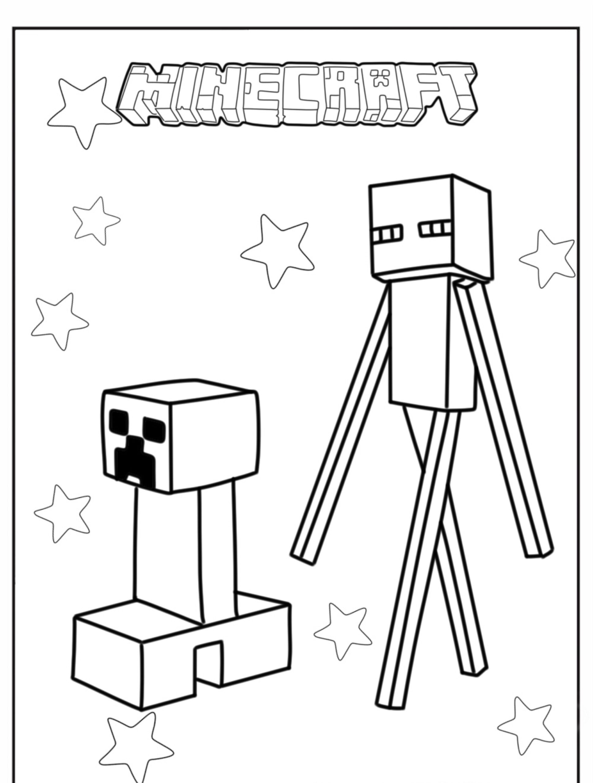 Desenho do Minecraft para Colorir