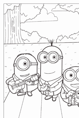 Os 3 minions felizes